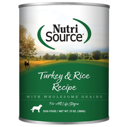 Nutrisource Turkey & Rice Recipe Wet Dog Food 13oz poudrefeed.com